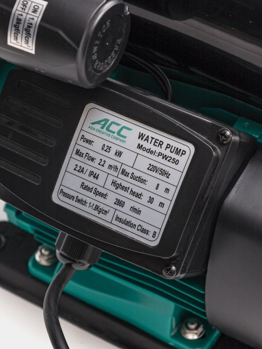 ACC PW250 Avtomatik o'z-o'zidan ishlaydigan periferik suv  nasos