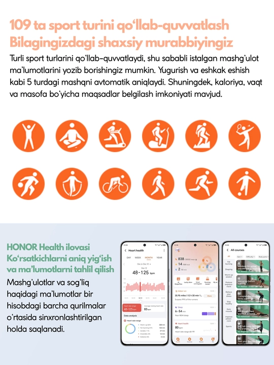 Smart soat Honor Choice Watch 2i, AMOLED displey, 1 Yil Kafolat