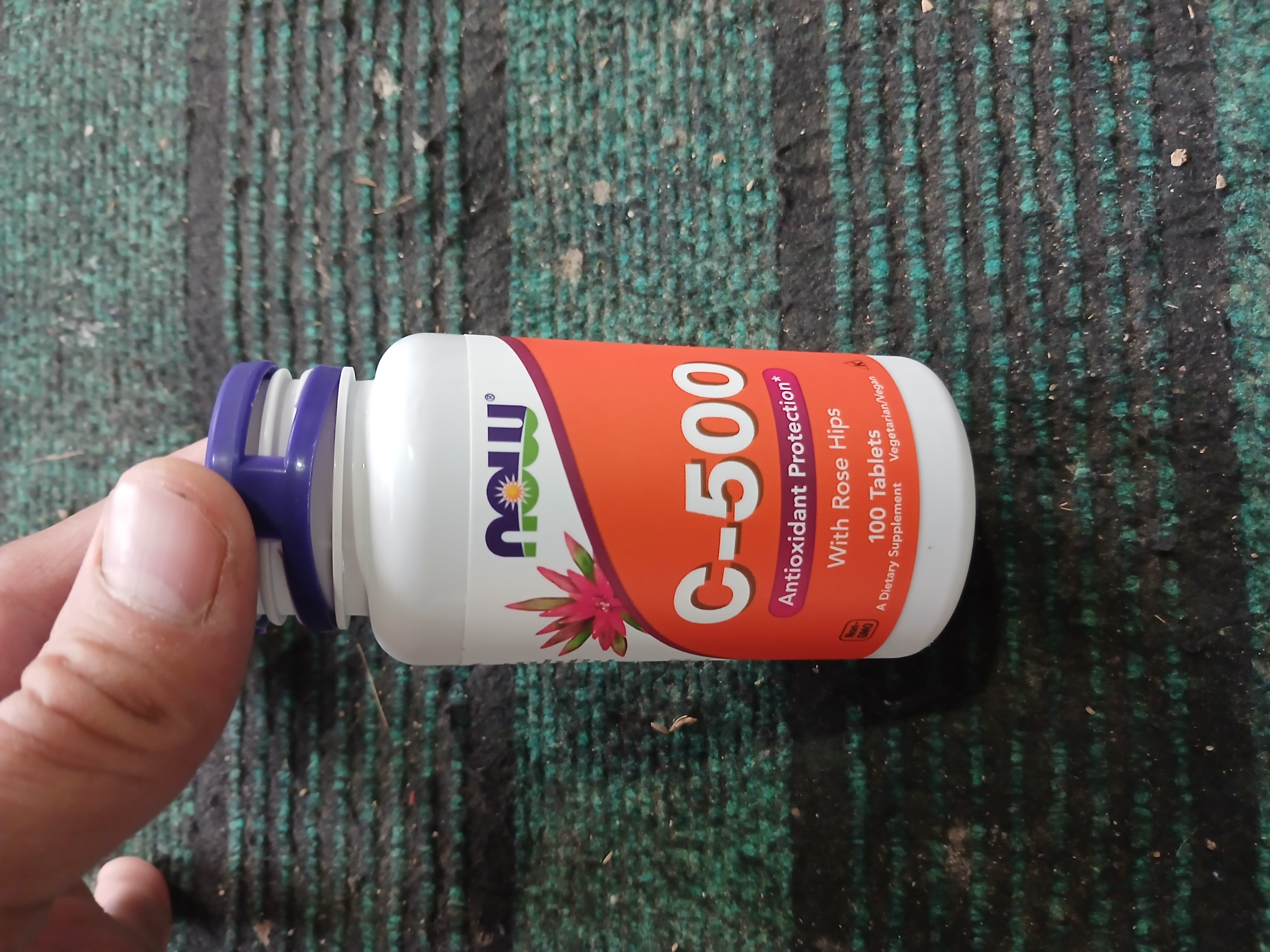 NOW Supplements, Vitamin C 500 mg va 1000 mg na'matak bilan, Halol
