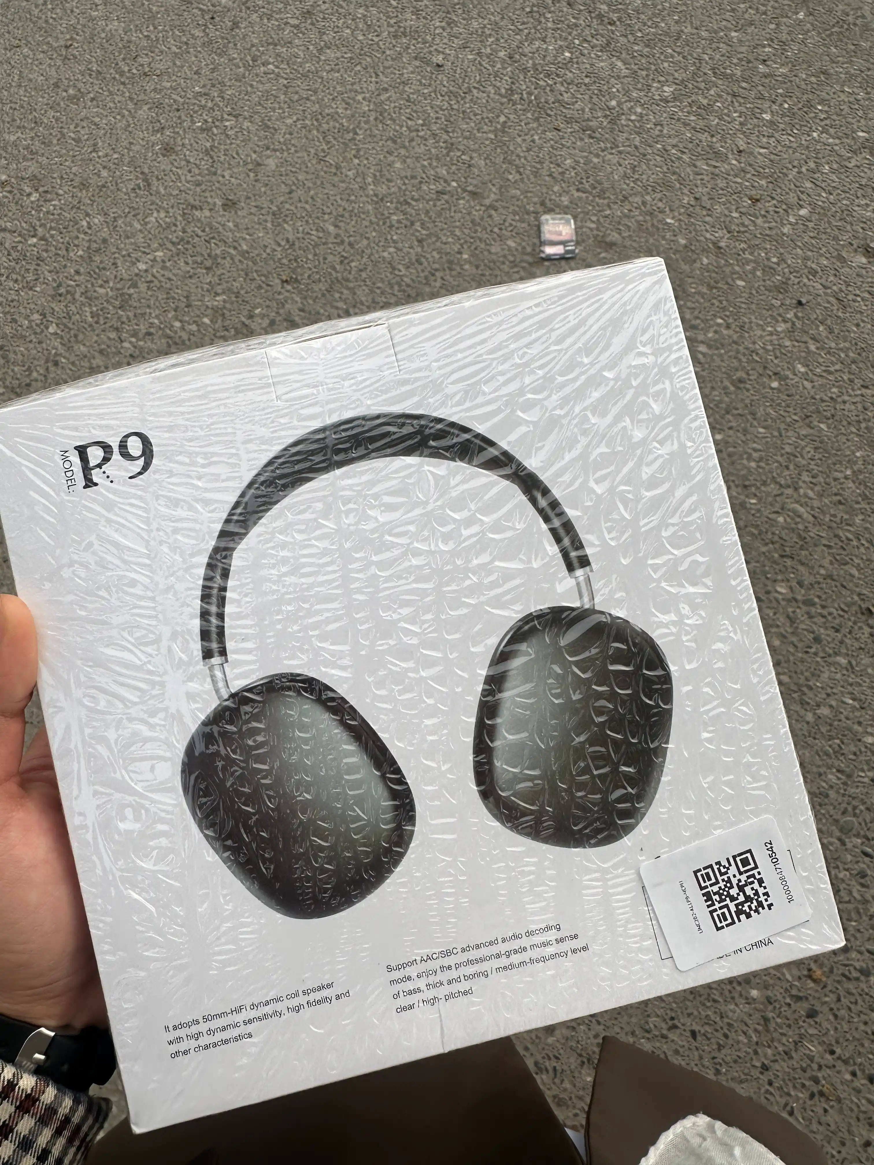 Simsiz Bluetooth quloqchinlar P9, mikrofonli, to'liq o'lchamli