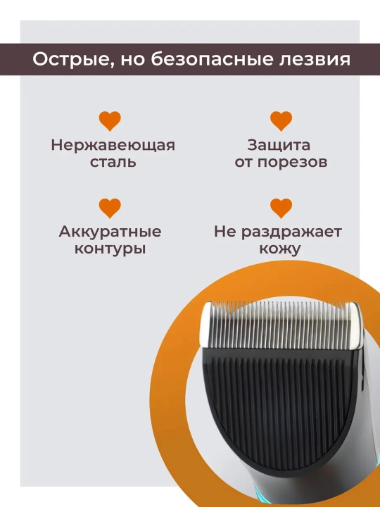 Профессиональная машинка для стрижки волос и бороды VGR, триммер