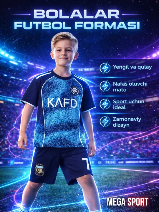 Bolalar uchun klub dizaynidagi futbol formasi - 