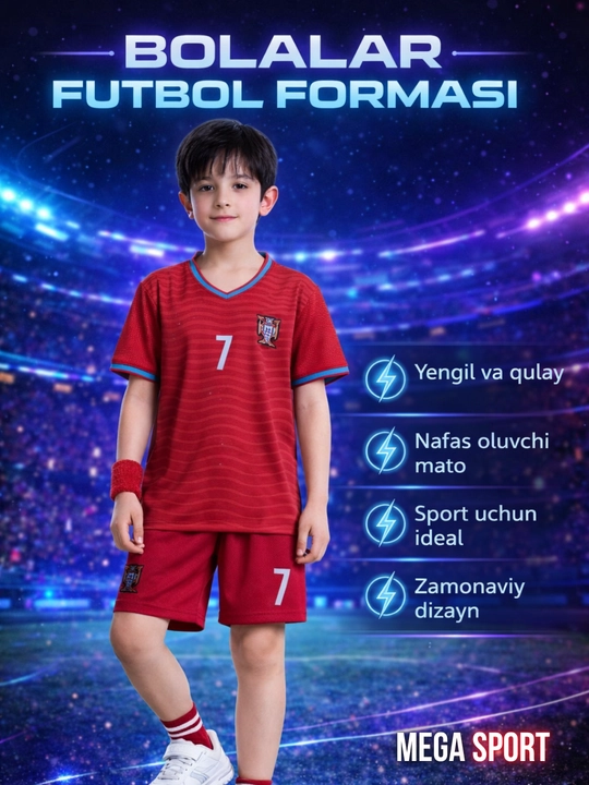 Bolalar uchun klub dizaynidagi futbol formasi - 
