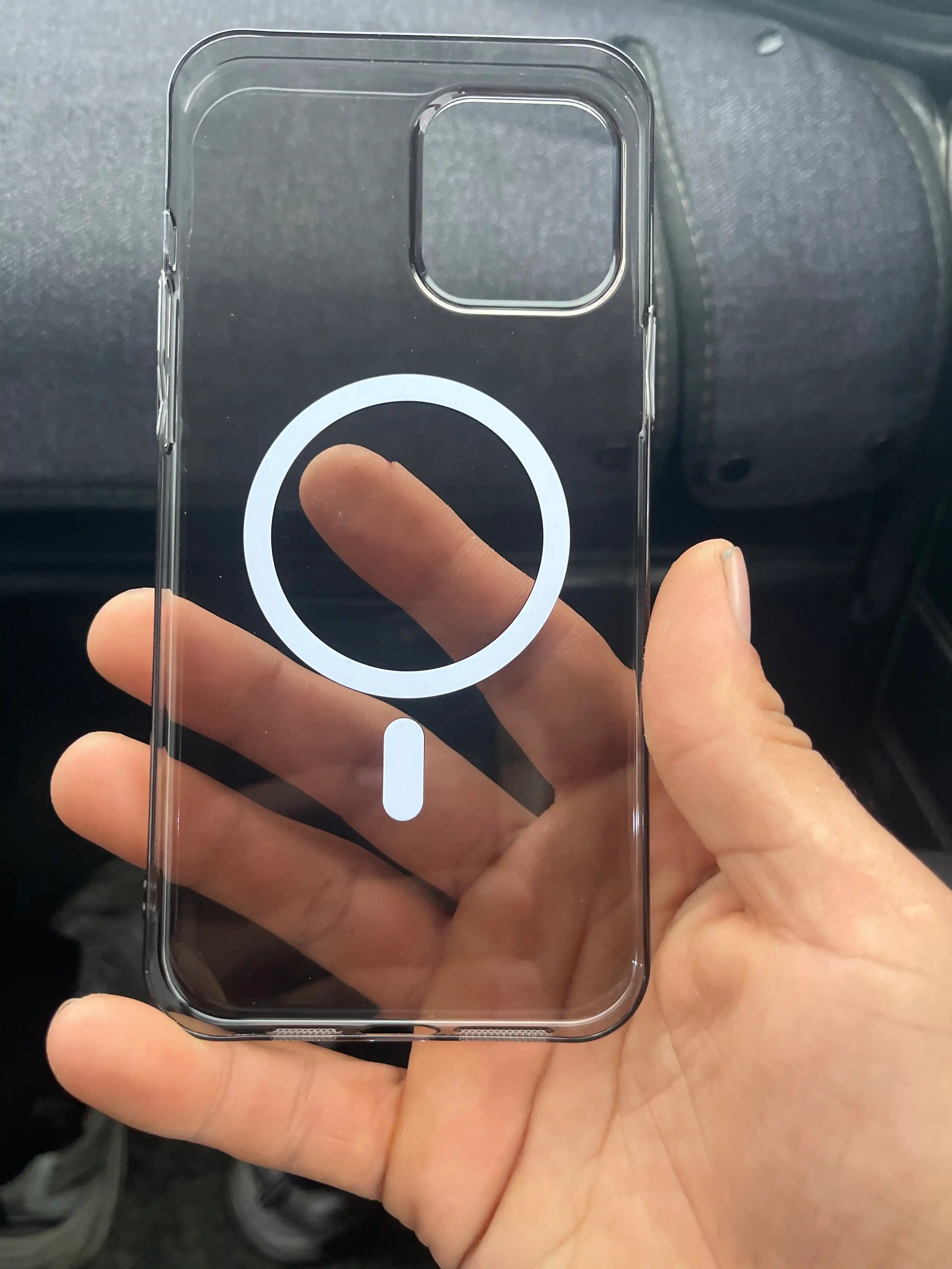 IPhone 11, 12, 13, 14, 15, 16, 17  Pro/Max uchun MagSafe bilan shaffof plastik g'ilof