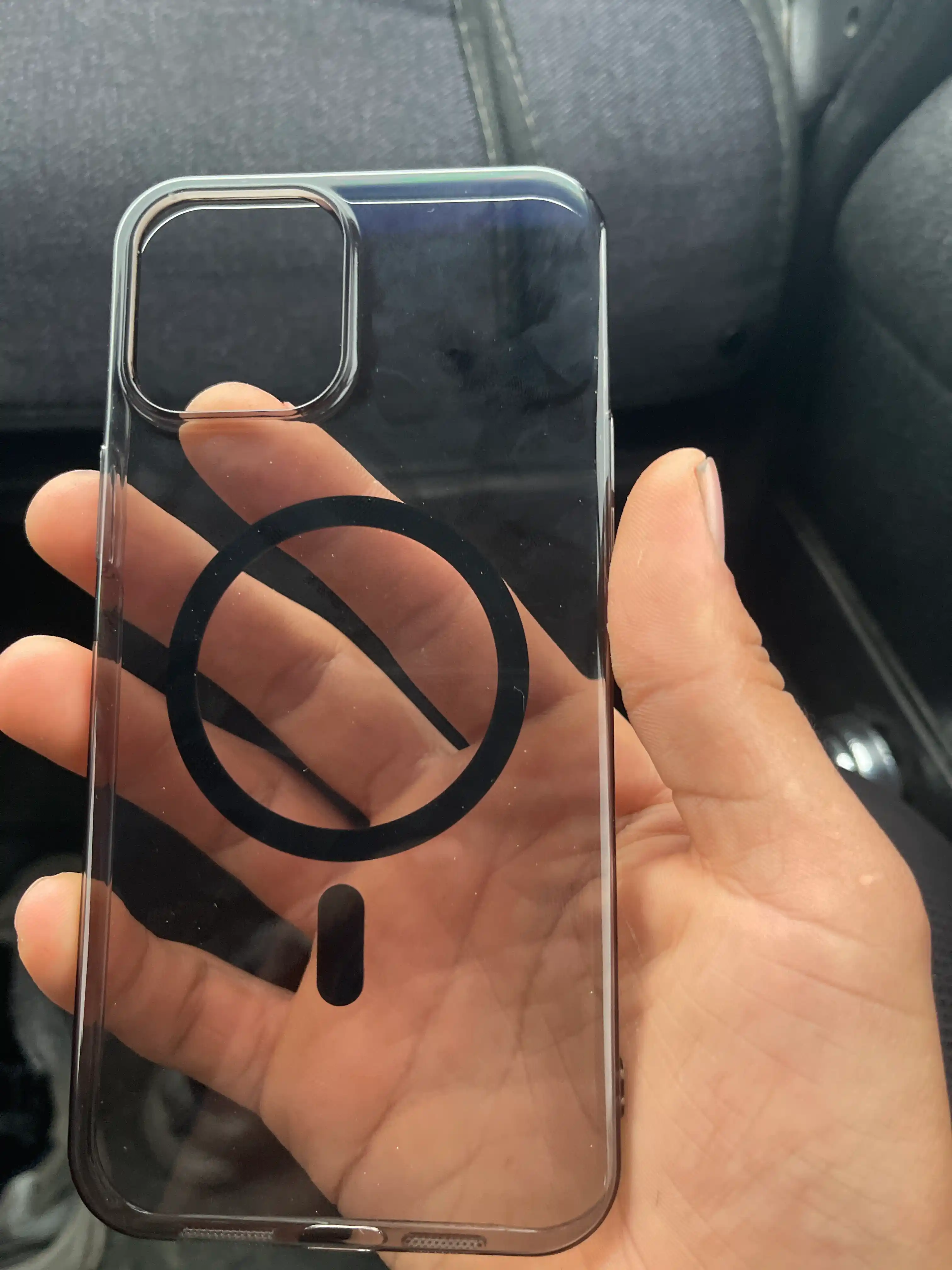 IPhone 11, 12, 13, 14, 15, 16, 17  Pro/Max uchun MagSafe bilan shaffof plastik g'ilof