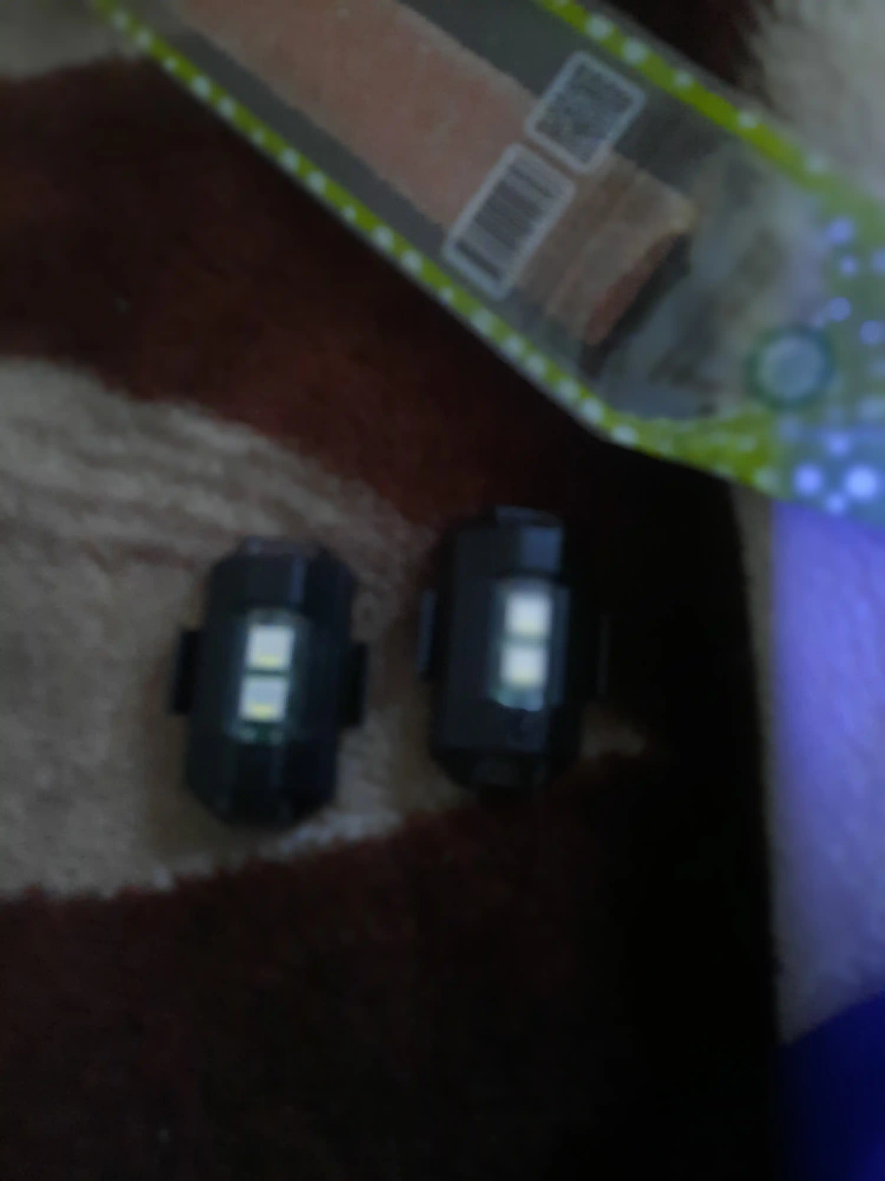 Mini-migalka, RGB LED, 7 xil rang, universal