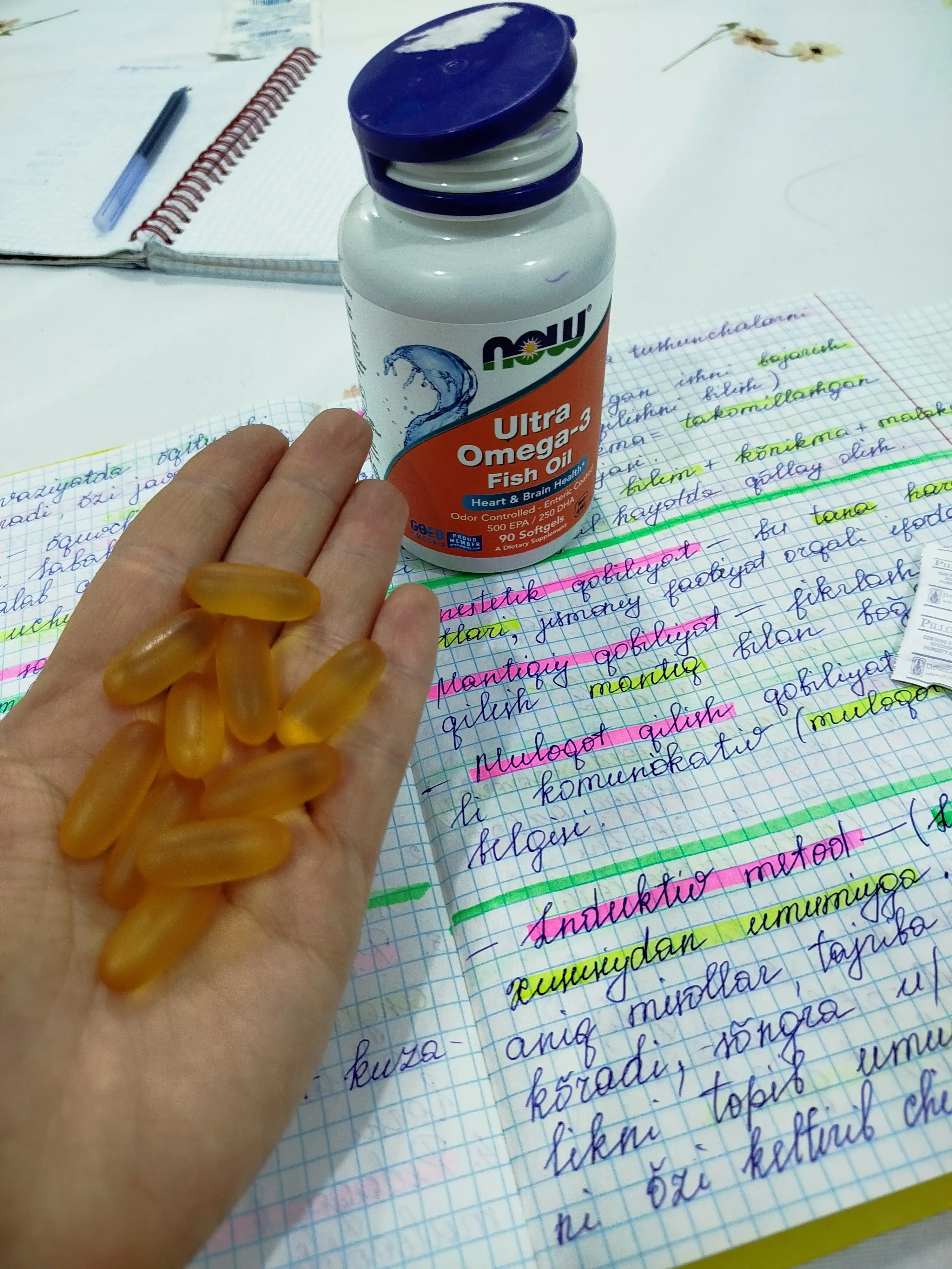 NOW Foods, Ultra Omega-3, baliq yog’i, 90 kapsulalar
