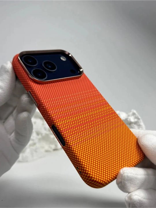 IPhone 17 Pro / Pro Max / 17 Air uchun Luxo Life karbon magnitli g‘ilof Anti-shock