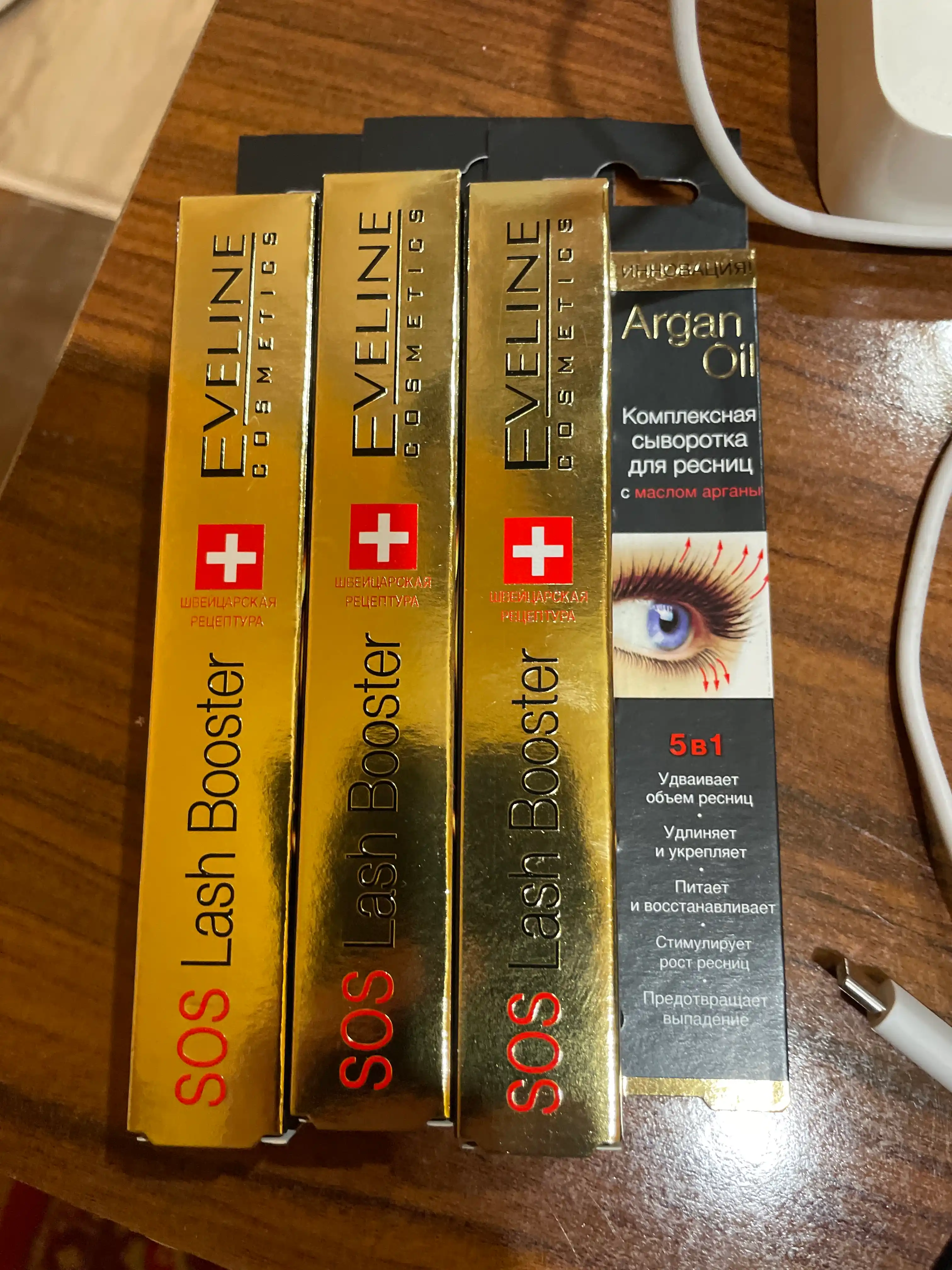 Сыворотка для ресниц Eveline SOS Lash-Booster 5 в 1, 10 мл