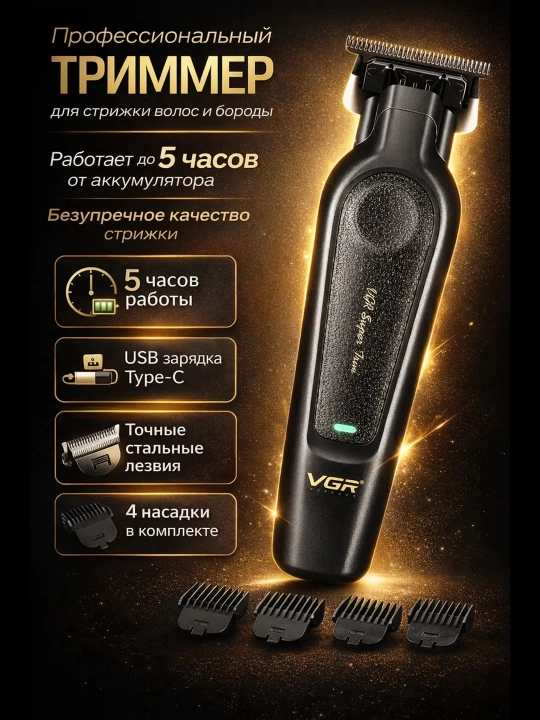 VGR professional soch-soqol olish mashinasi, trimmer