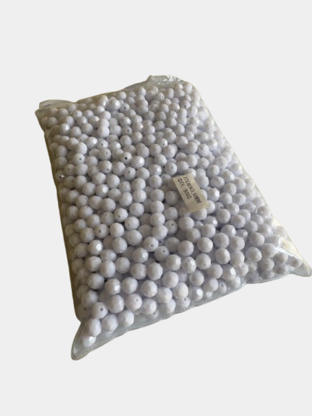 Sumka to'qish uchun xrustal munchoqlar, 10 mm, 500 g