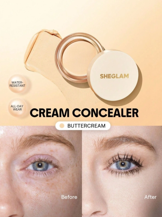 Консилер для лица Sheglam Cream Concealer водостойкий корректор от темных кругов и прыщей