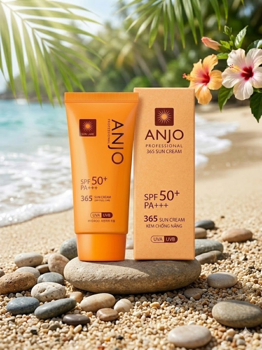 Quyoshdan himoyalovchi krem ANJO Professional SPF 50+ PA+++, 365 kunlik parvarish, 50-70 g