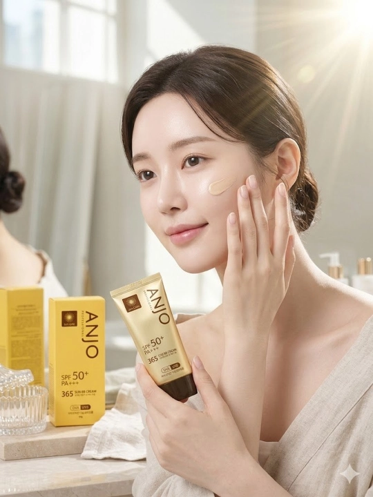 Quyoshdan himoyalovchi krem ANJO Professional SPF 50+ PA+++, 365 kunlik parvarish, 50-70 g