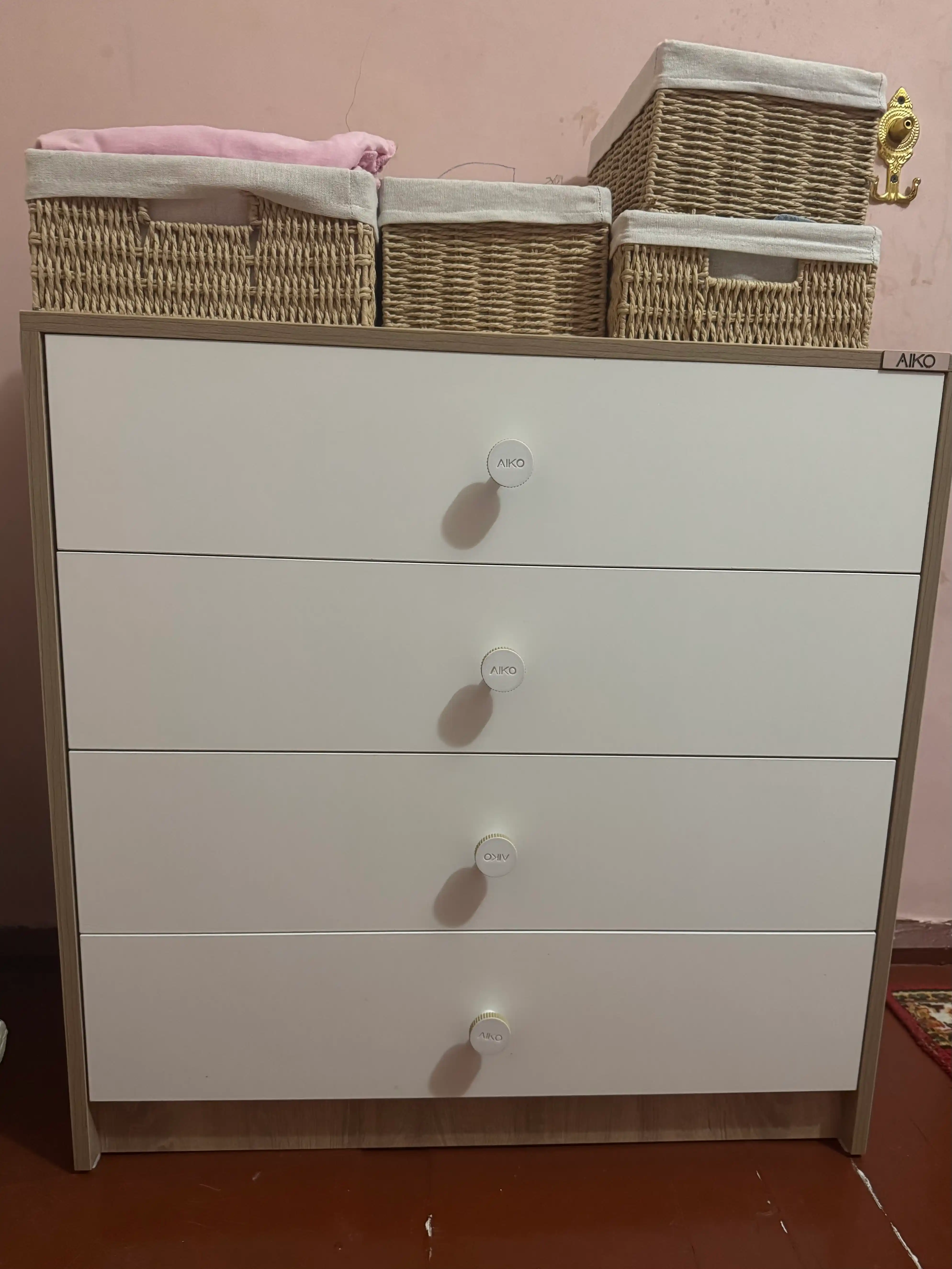 Комод AIKO Vibe, с ящиками для белья, для спальни, тумба с полками, 80 x 40 x 80 см