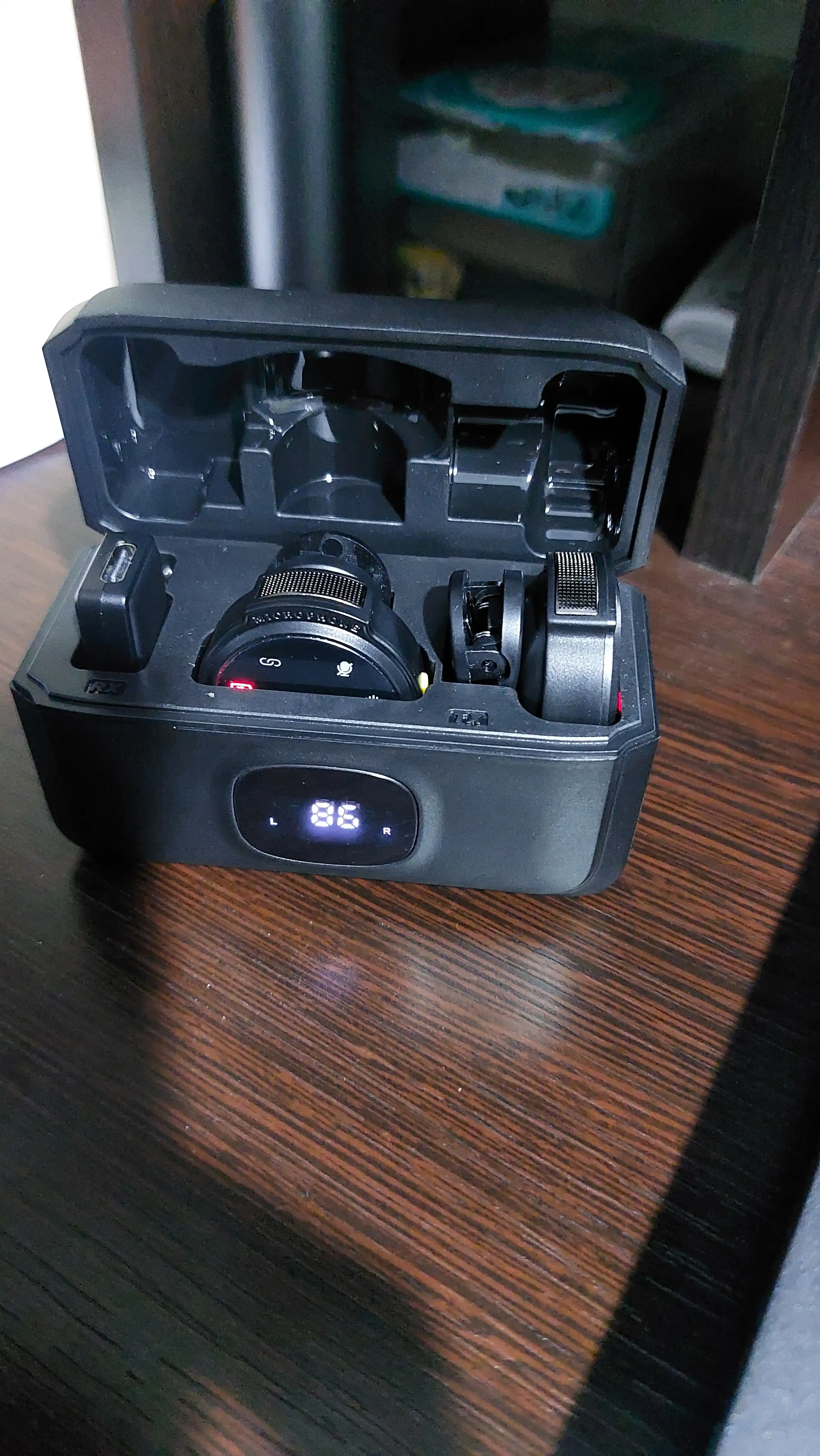 Simsiz petlichkali mikrofon, 2 tasi 1 da, iPhone va Android uchun, Type-C va Lightning