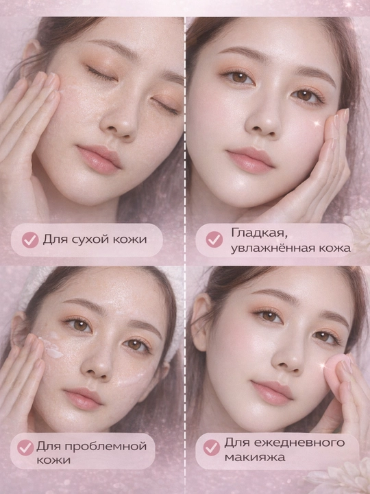 MAYCHEER Soft & Moist makiyaj asosi, yuz uchun praymer, namlovchi krem