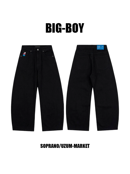 Keng baggi jinsi shimlar Polar Big Boy, erkaklar, ayollar va o‘smirlar uchun, S-XL - 