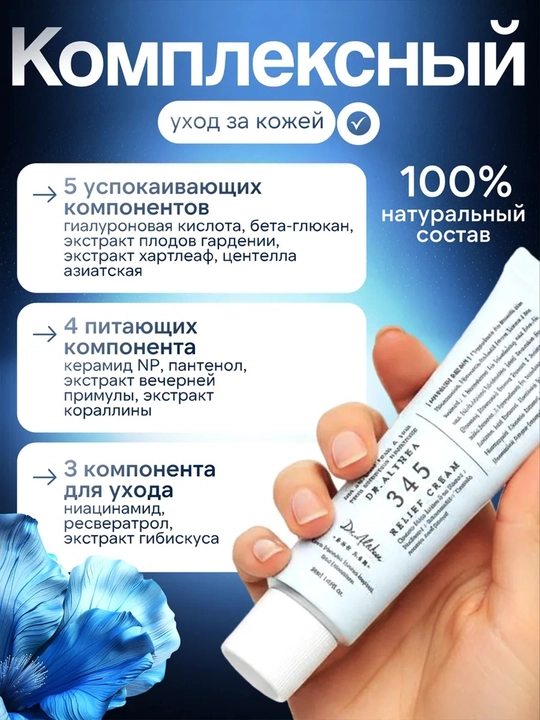 Успокаивающий, восстанавливающий крем с ресвератролом Dr. Althea 345 Relief Cream, 50 мл