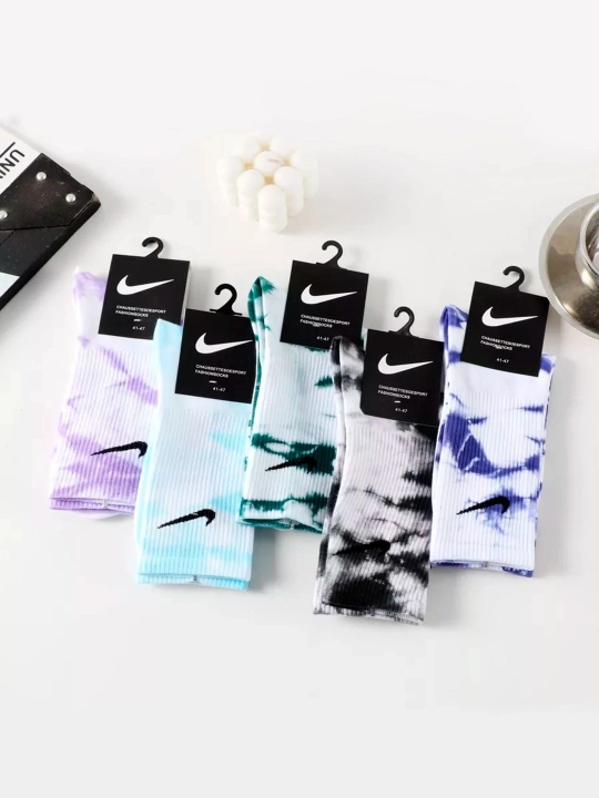 Turkiyaning sifatli rangli Nike paypoqlari, baland bo‘yli, unisekss
