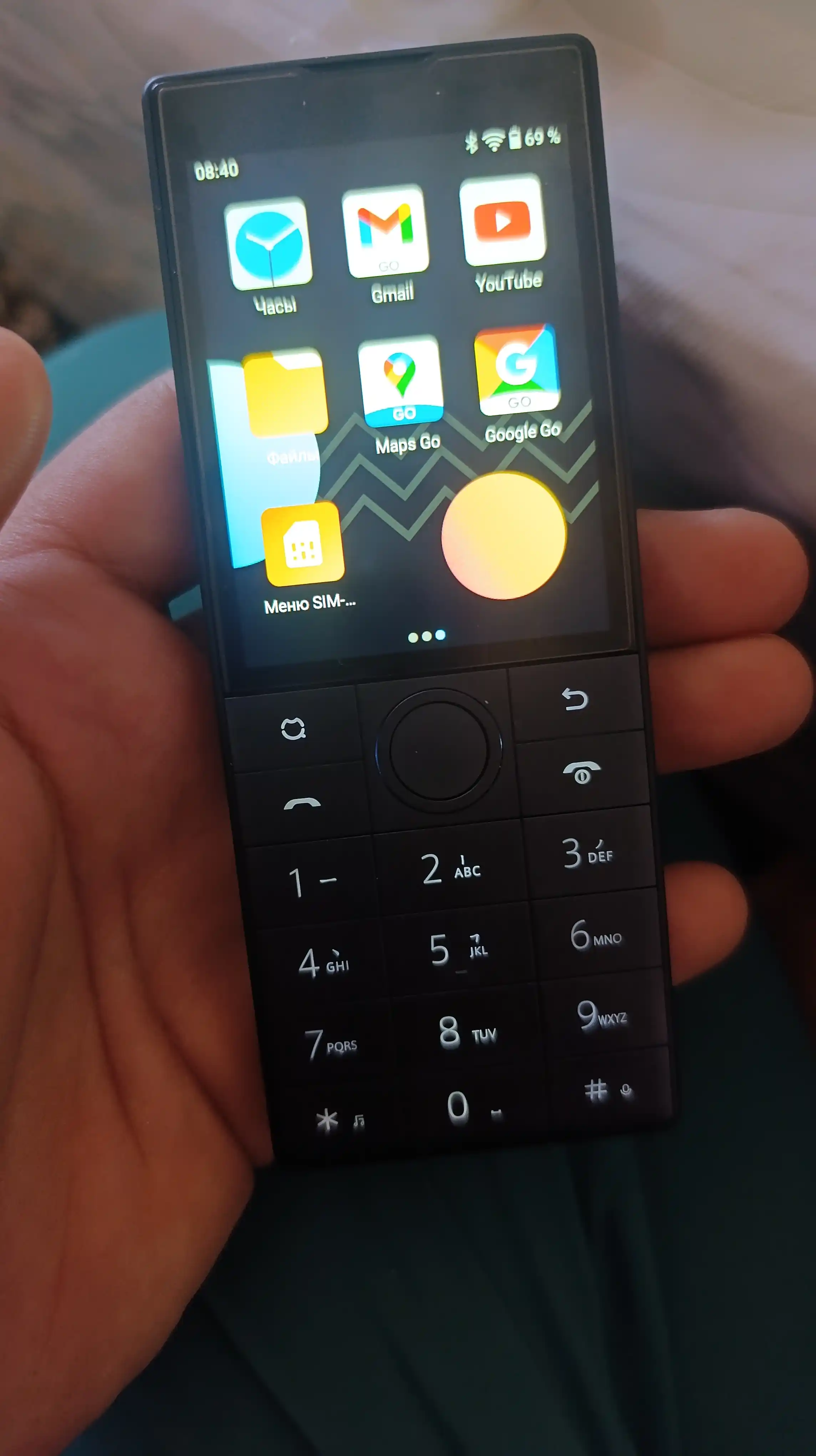 Телефон без камеры, с сенсорным экраном Qin F22, Android 11, Wi-Fi, 4G, 1 SIM, 3/32 ГБ
