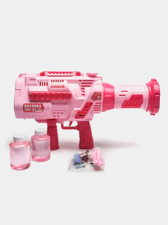 Детский Bubble Gun – автоматический пистолет мыльных пузырей с подсветкой мыльные пузыри