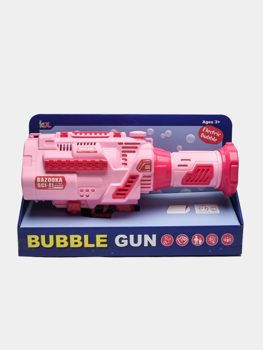 Детский Bubble Gun – автоматический пистолет мыльных пузырей с подсветкой мыльные пузыри