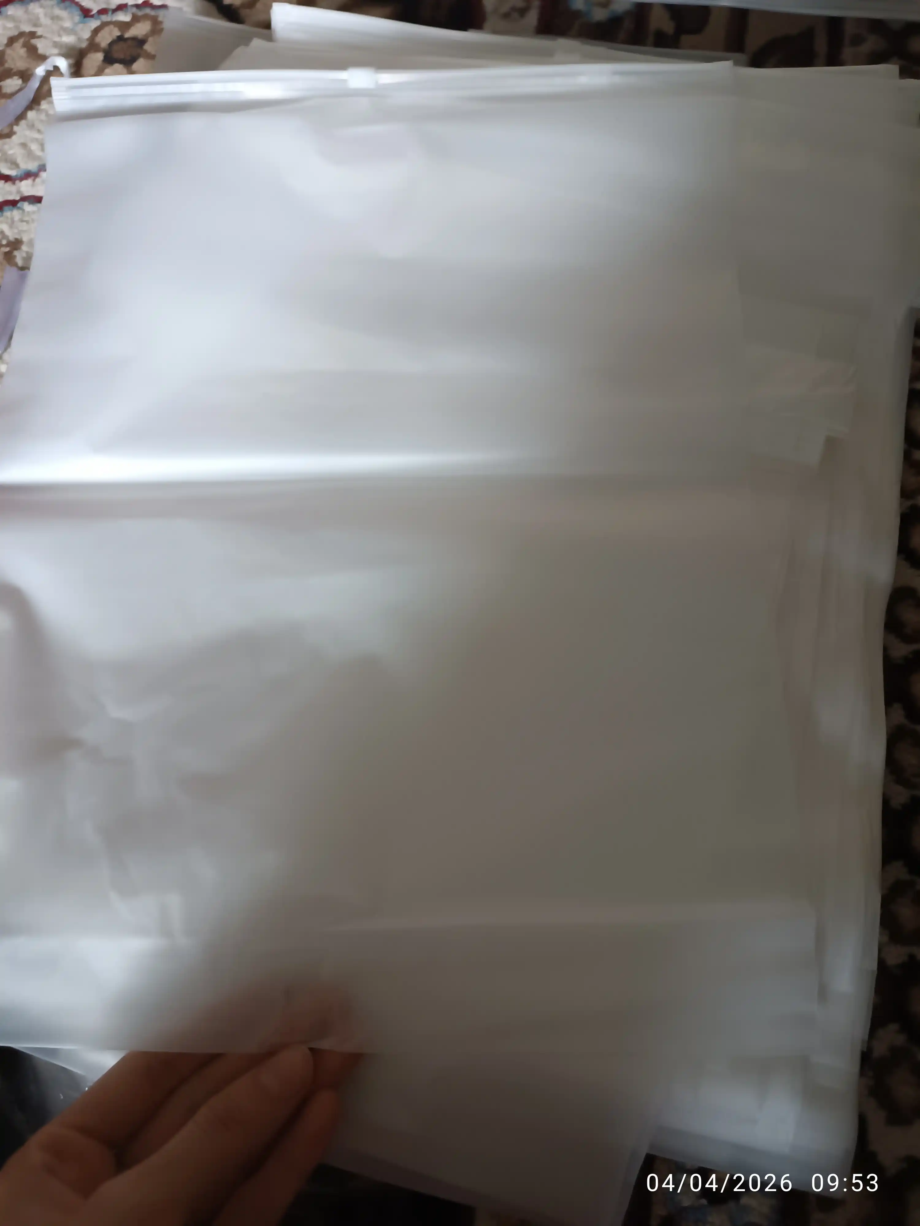Zip Lock qadoqlash, aksessuarlarni saqlash uchun paketlar, 50 dona