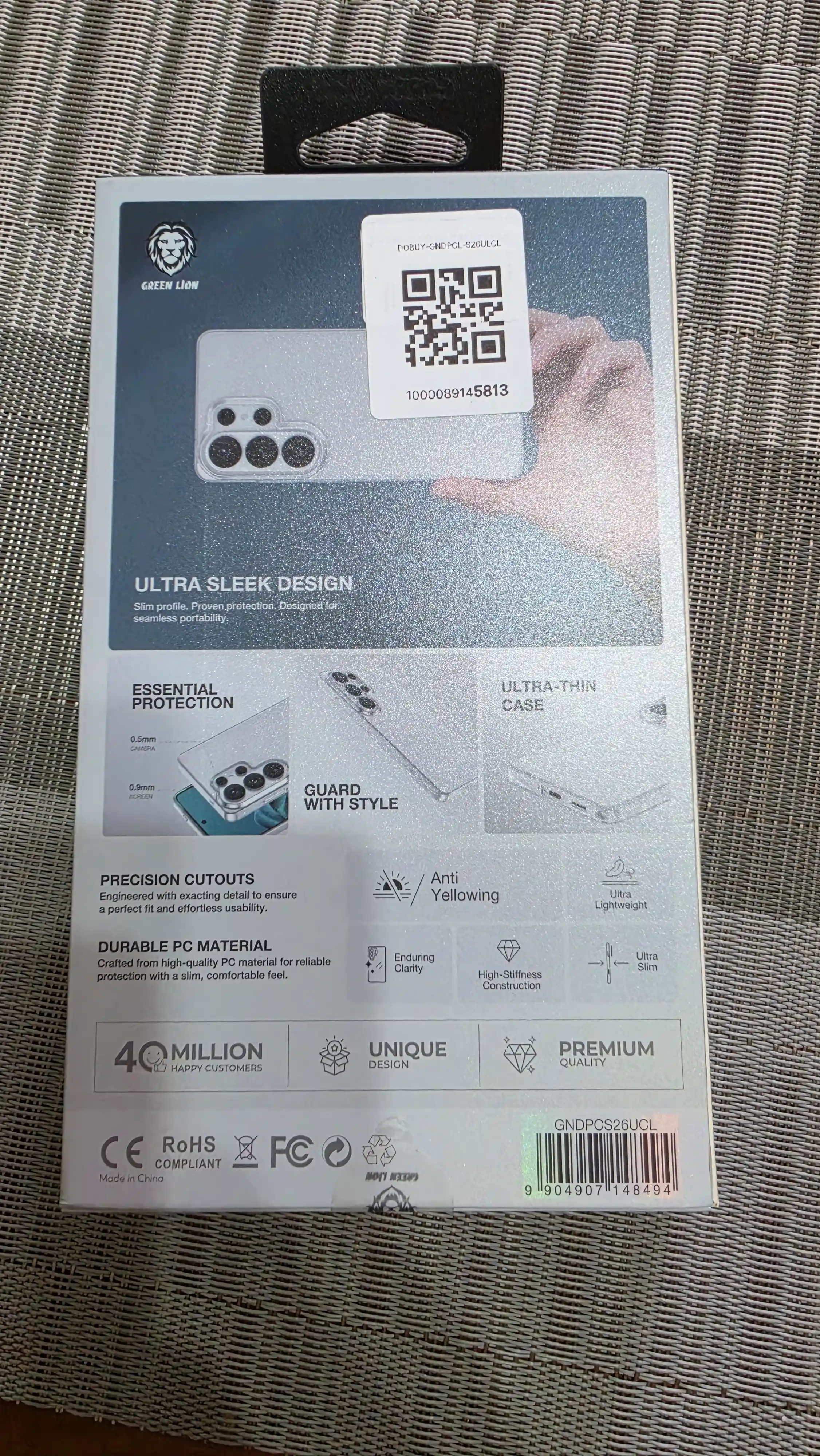 Прозрачный чехол Green Lion Delgado PC Case, для Samsung S24, S25, S26 Plus/Ultra