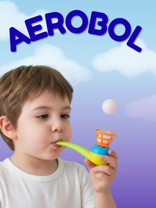 3-7 yoshli bolalar nutqini rivojlantirish uchun nafas olish trenajyori, logopedik o‘yinchoq, Aerobol, 2 dona