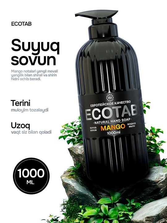 Ecotab Mango suyuq sovuni, 1000ml