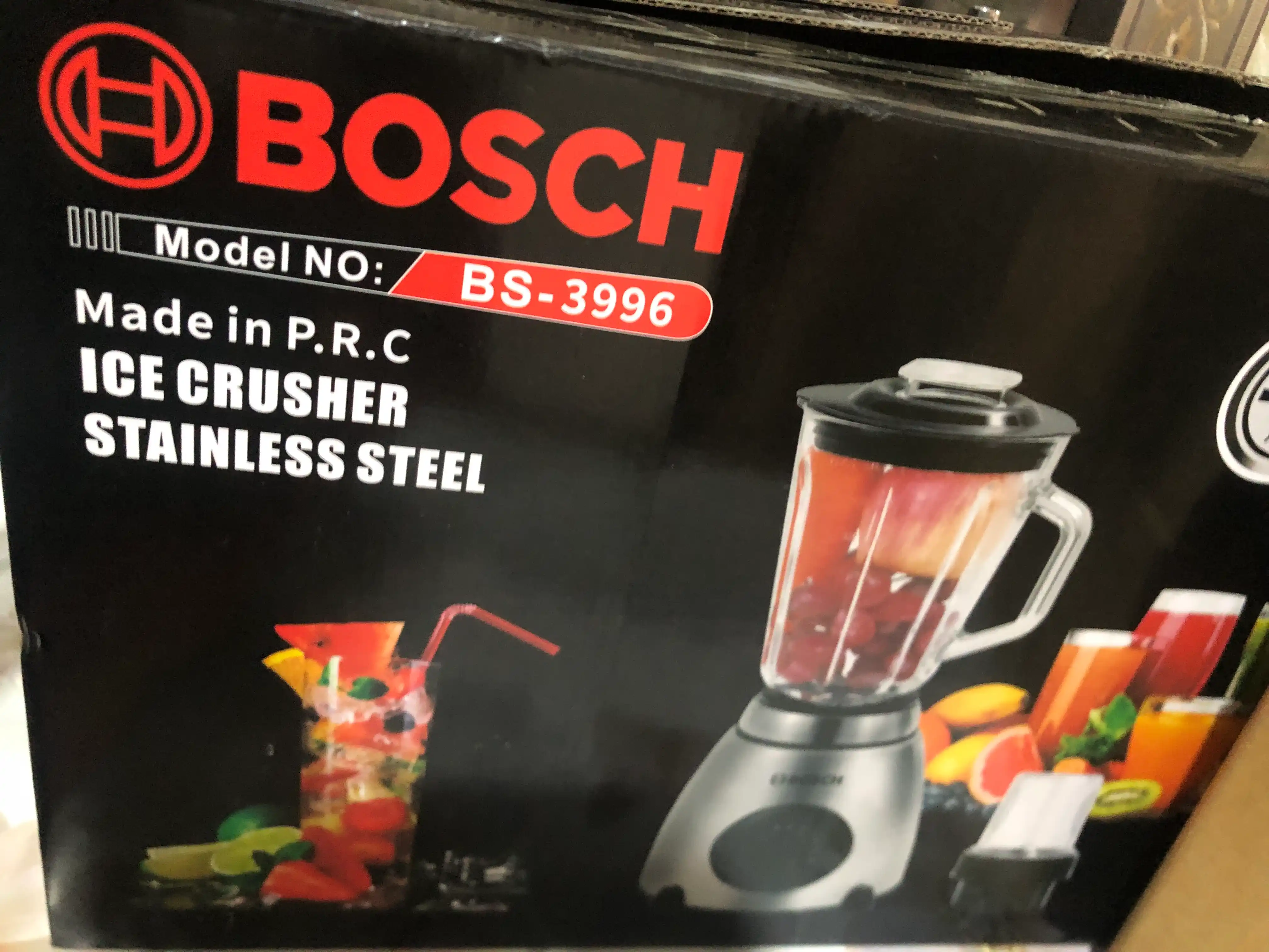 Bosch 1000 Vt statsionar blender 3 ta 1 da, 1,5 l, kofemolka va maydalagich