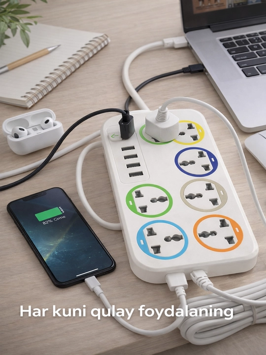 Розетка удлинитель + USB Удлинитель розетки