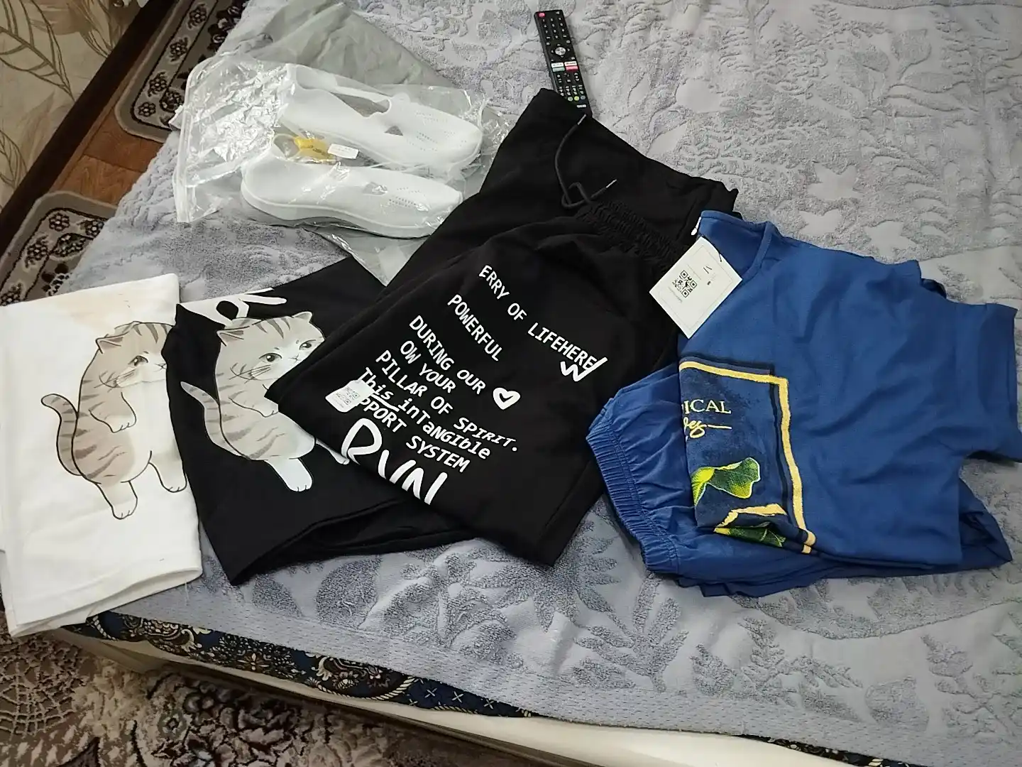 Ayollar uy kastyumi, 100% paxta, bridjli va cho'ntakli pijama to‘plami