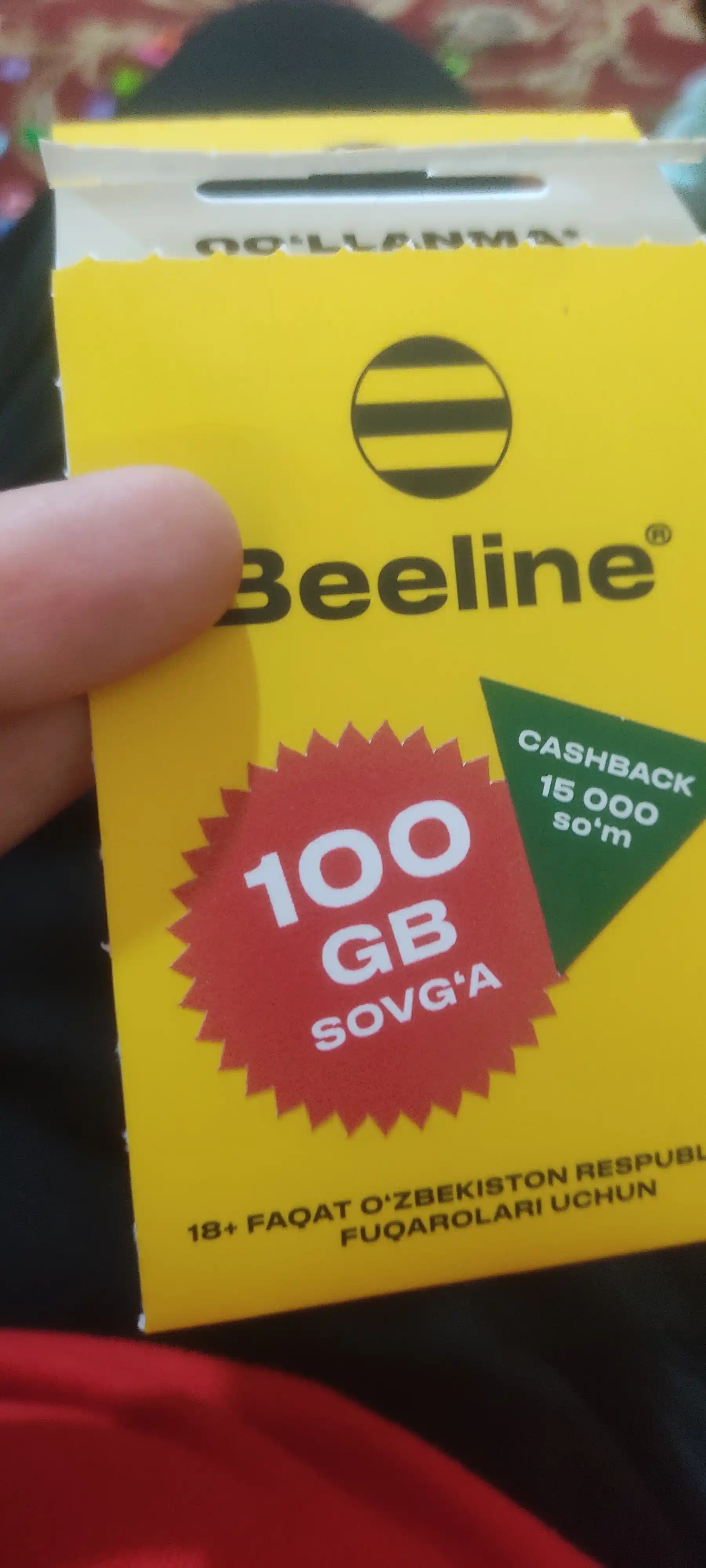SIM-карты Beeline для всех типов мобильных устройств бонус на 3 месяц 100ГБ , 15000