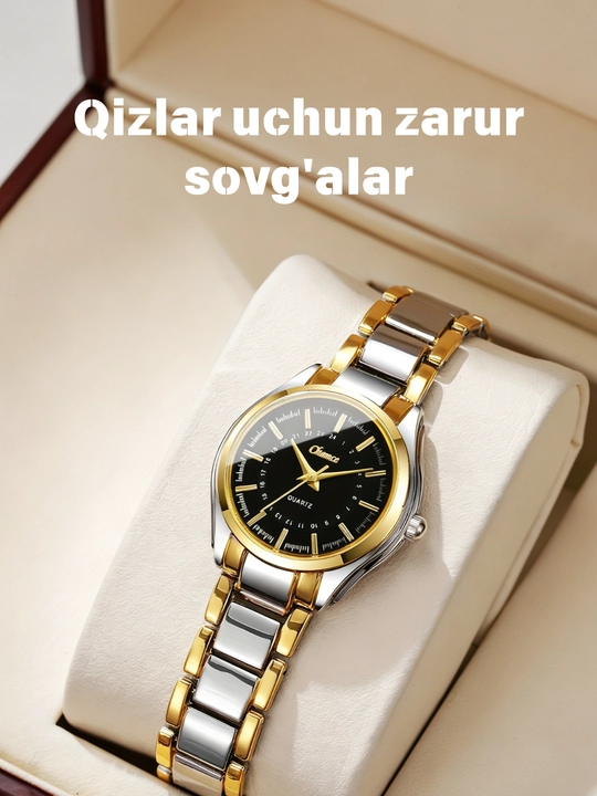 Ayollar uchun elegant minimalistik soat, kichik siferblatli, kvars, zamonaviy dizayn