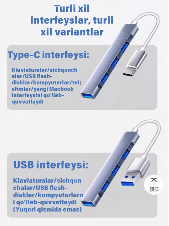 Type-C хаб 8 в 1, адаптер, переходник для Macbook, HDMI, USB, Type-C, MicroSD