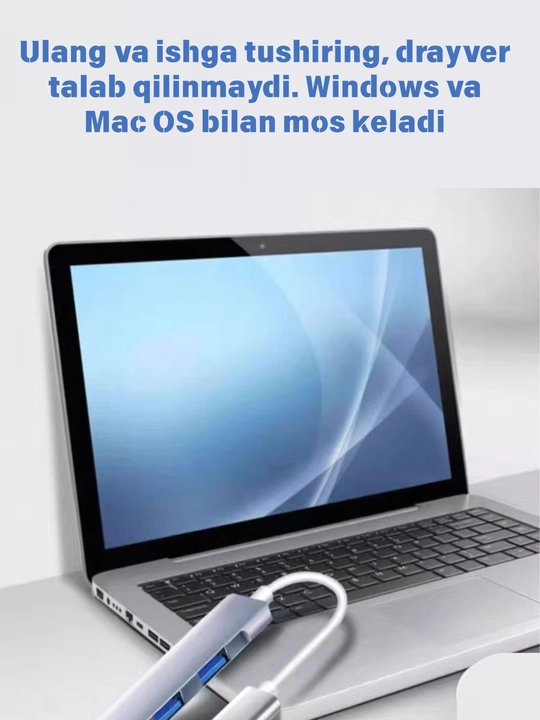 Type-C хаб 8 в 1, адаптер, переходник для Macbook, HDMI, USB, Type-C, MicroSD