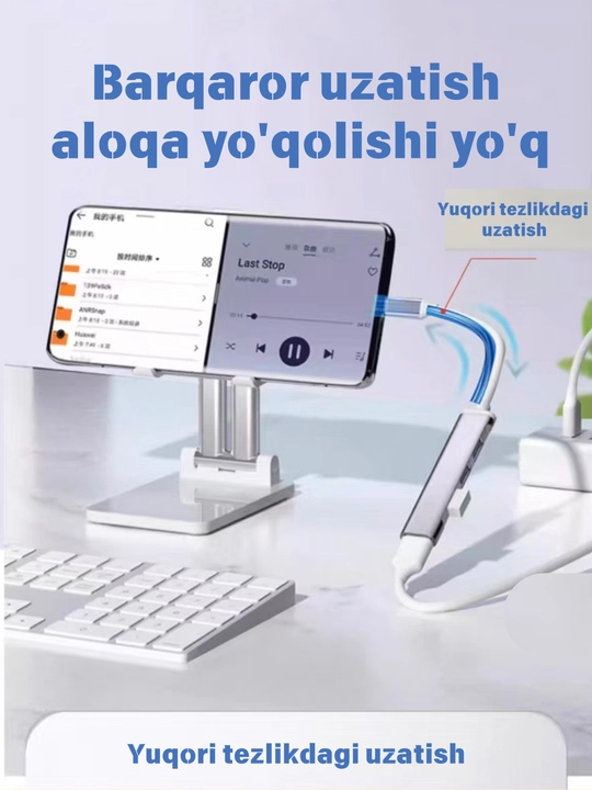 Type-C хаб 8 в 1, адаптер, переходник для Macbook, HDMI, USB, Type-C, MicroSD