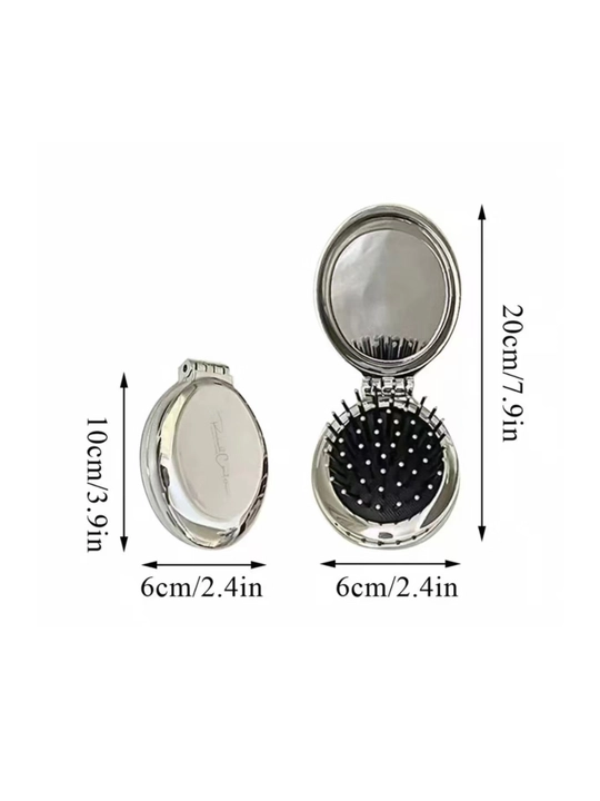 Kamonli yig'ma taroq, oynali, massaj yostiqchali, sayohat uchun, ayollar uchun