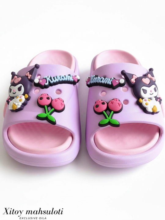 Bolalar kroksi, qizlar oyoq kiyimi, yozgi shippak, yumshoq kroks, bolalar sandal - 