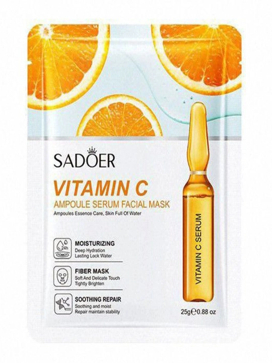 Vitamin C bilan matoli yuz niqobi