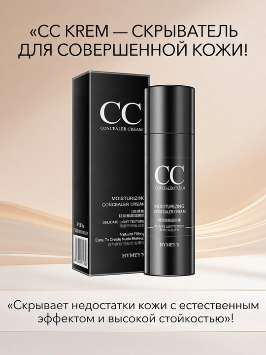 CC Крем — Крем для лица, скрывающий недостатки кожи и увлажняющий - 