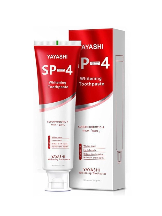 Зубная паста SP-4 отбеливающая с пробиотиками, комплексный уход и свежее дыхание, 120 г