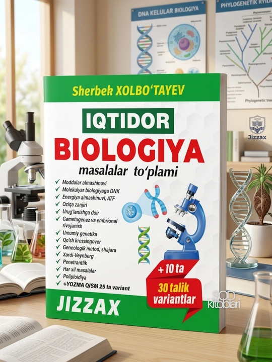 ИКТИДОР БИОЛОГИЯ, масалалар туплами, Шербек Холботаев - 