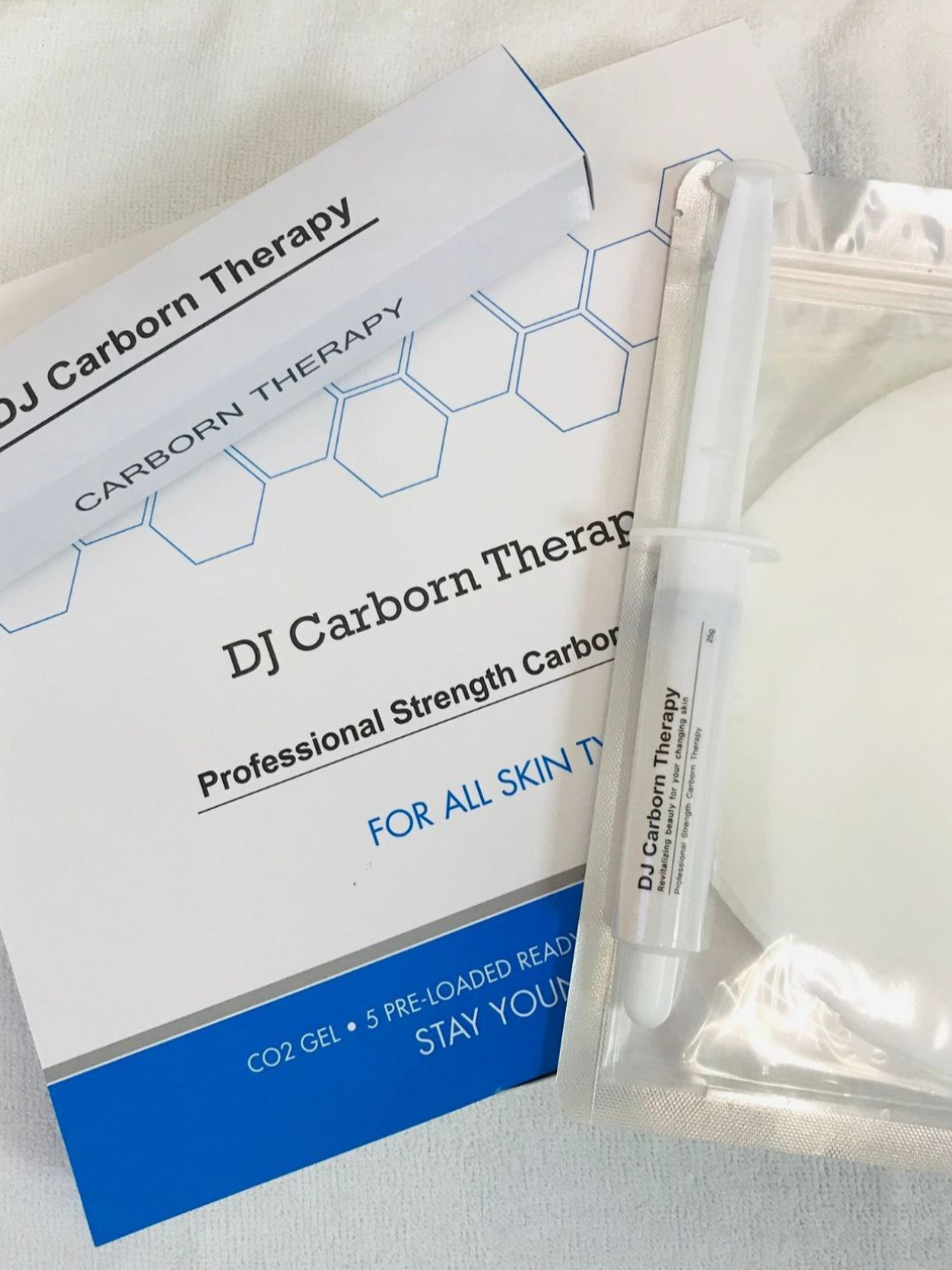 Kарбокситерапия набор масок для лица DJ Carborn Therapy, гелей с углеродом + масок - 
