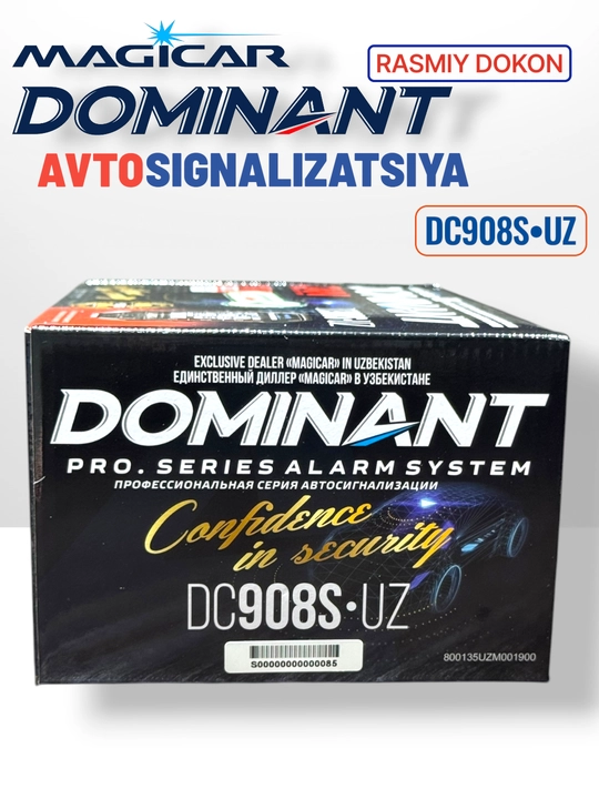 Avtomobil signalizatsiyasi Dominator Magicar DC 908 UZ CAN, masofadan boshqarish pult