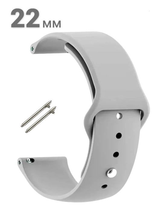 Ремешок для часов 22mm для смарт-часов Amazfit Bip, Huawei,Honor,Watch, Xiaomi,Силиконовый - 