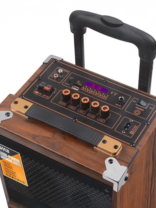 BQ8 Portativ Karaoke Kolonka Bluetooth, FM Radio, Mikrofon va Pult bilan