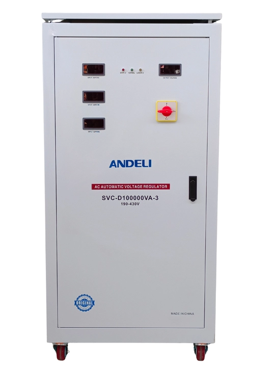 ANDELI 100 kVA kuchlanish stabilizatori SVC-D100000VA-3, 3 faza, 380V